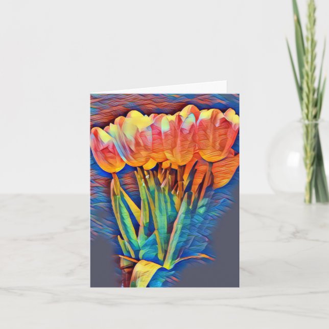 Abstraktes Tulip Design (Vorderseite)