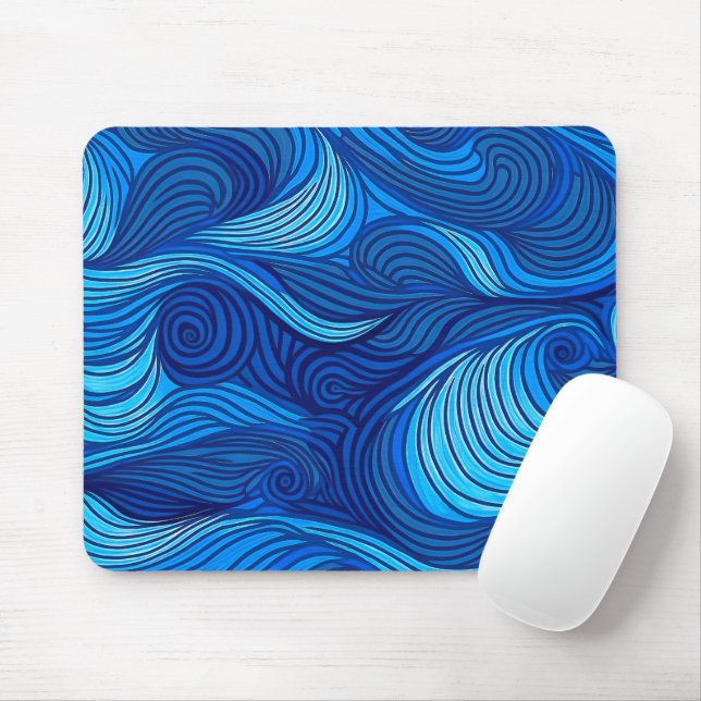 Abstraktes türkisfarbenes Meer | Mousepad (Mit Mouse)