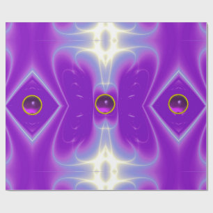 ABSTRAKTES ULTRA VIOLET LILA LICHTWELLEN,WIRBEL GESCHENKPAPIER