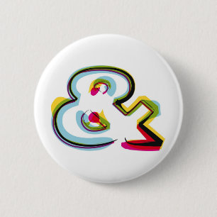Abstraktes und buntes Symbol u. Button