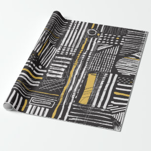 Abstraktes und kreatives, nahtloses Musterdesign m Geschenkpapier