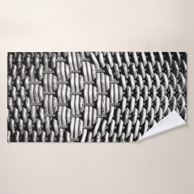 Abstraktes und stilvolles Gray-Muster Badhandtuch Set (Badehandtuch)
