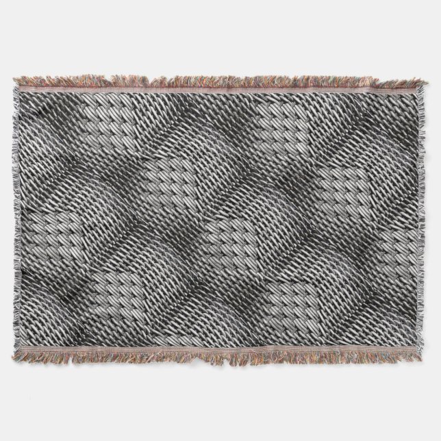 Abstraktes und stilvolles Gray-Muster Decke (Vorderseite)