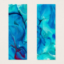 Abstraktes Unterwasser-Blaues Lesezeichen