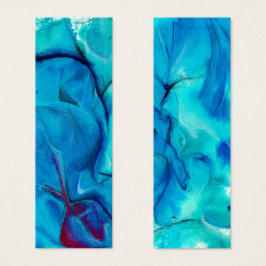 Abstraktes Unterwasser-Blaues Lesezeichen