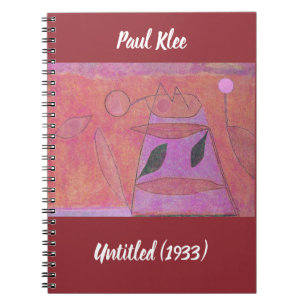 Abstraktes untiteltes Paul Klee-Gemälde Notizblock