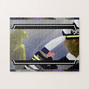 Abstraktes US-Veteranen-Kunstpuzzle