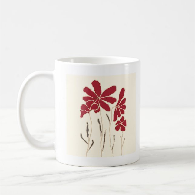 "Abstraktes Vector Vogue-T-Shirt" Kaffeetasse (Links)