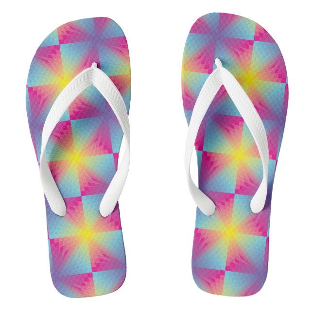 Abstraktes Viereckvektormosaik Flip Flops (Fußbett)