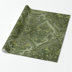 Abstraktes Vintage-Aluminium-Muster Geschenkpapier