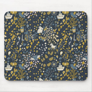 Abstraktes Vintages Muster Mousepad