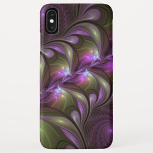 Abstraktes Violett Lila Khaki Fraktal Case-Mate iPhone Hülle