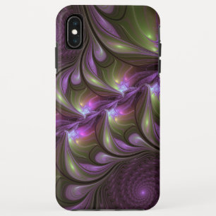 Abstraktes Violett Lila Khaki Fraktal Case-Mate iPhone Hülle