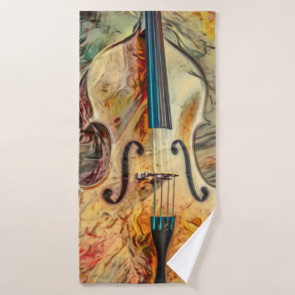 Abstraktes Violon Strandhandtuch Badehandtuch