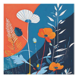 Abstraktes Vivid Blooms Poster