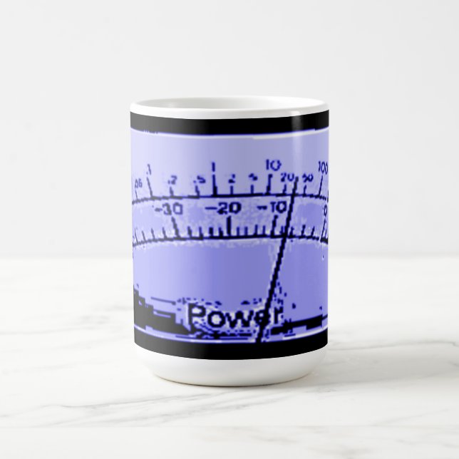 Abstraktes VU-Meter Kaffeetasse (Mittel)