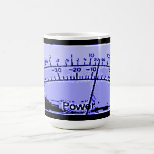 Abstraktes VU-Meter Kaffeetasse