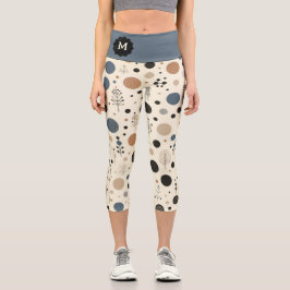Abstraktes Wald Capri Leggings