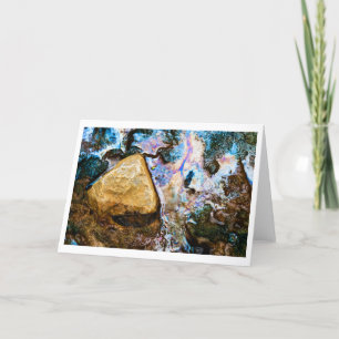 abstraktes Wasser Dankeskarte