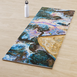 abstraktes Wasser Yogamatte