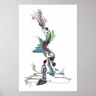 Abstraktes Wasserfarbenposter Nr. 16 Poster