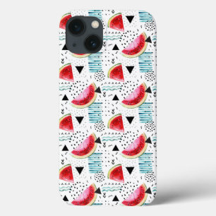 Abstraktes Wassermelone-Muster iPhone 13 Hülle