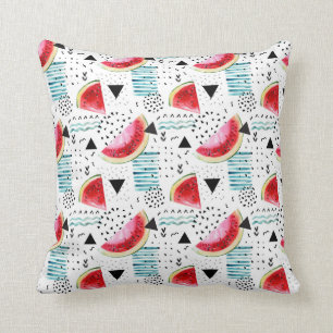 Abstraktes Wassermelone-Muster Kissen