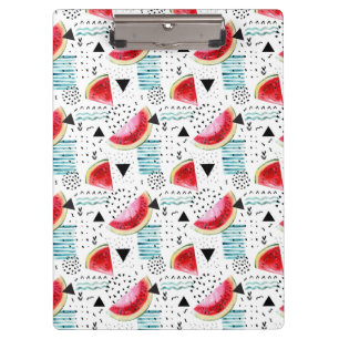 Abstraktes Wassermelone-Muster Klemmbrett
