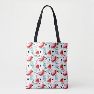 Abstraktes Wassermelone-Muster Tasche