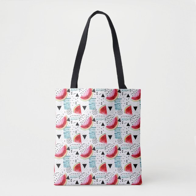 Abstraktes Wassermelone-Muster Tasche (Vorderseite)