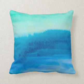 Abstraktes Watercolor-Kissen Kissen