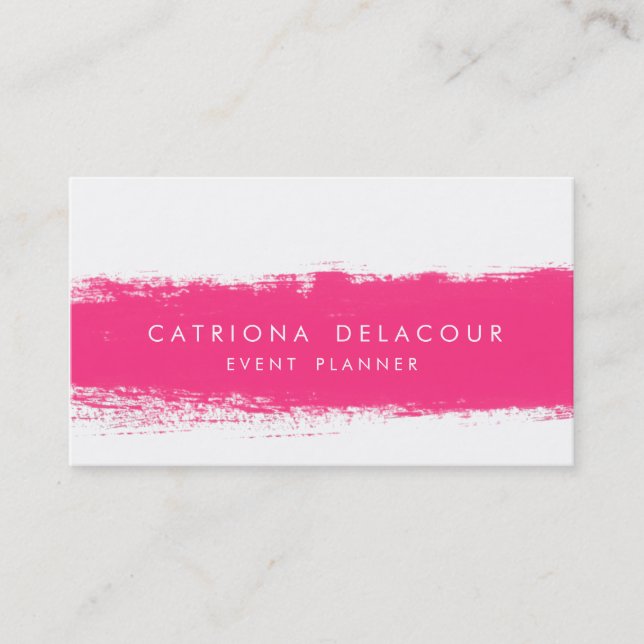 Abstraktes  Watercolor Splash Business Card Visitenkarte (Vorderseite)