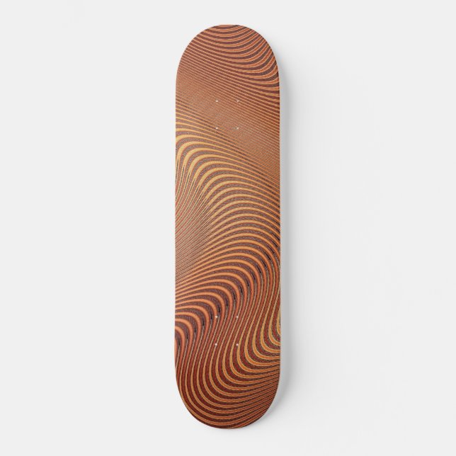 Abstraktes Wavy-Skateboard Skateboard (Vorderseite)