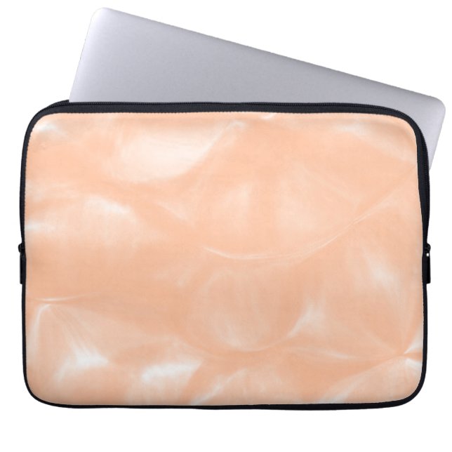Abstraktes Weichmuster für die Farbe Peach Fuzz Laptopschutzhülle (Vorderseite)