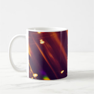 Abstraktes Weihnachten Goldene Funken oder Glitter Kaffeetasse