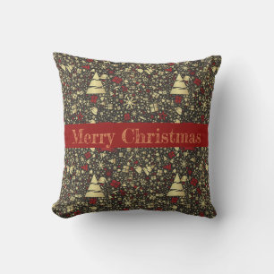 Abstraktes Weihnachts-Wurfkissen Kissen