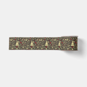 Abstraktes Weihnachtsband Ripsband