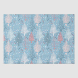 Abstraktes Weihnachtsbaummuster 2 Gewebepapier Seidenpapier