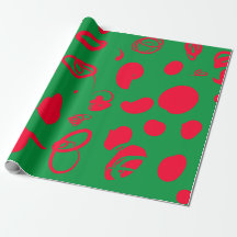 Abstraktes Weihnachtsdesign Wrapping Paper