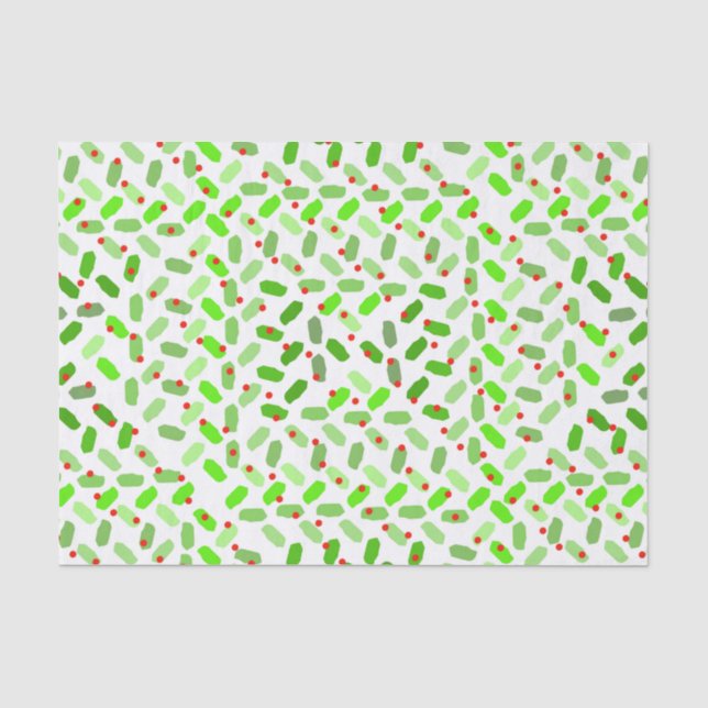 Abstraktes Weihnachtsgebäck Seidenpapier (Vorderseite)