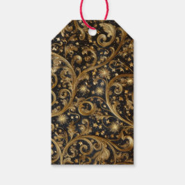 Abstraktes Weihnachtsmuster Geschenkanhänger