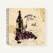 Abstraktes Weintraubenjournal Food Pairbook