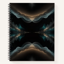 Abstraktes Wellen-Energie-Spiralnotizbuch