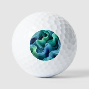 Abstraktes Wellenmuster des Ozeans Golfball