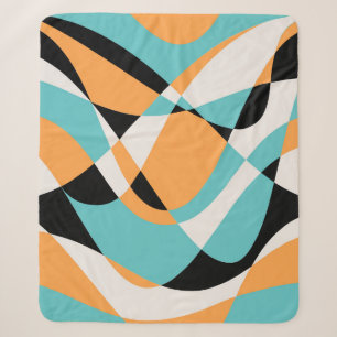 Abstraktes Wellenmuster Nahtloses Design Sherpadecke