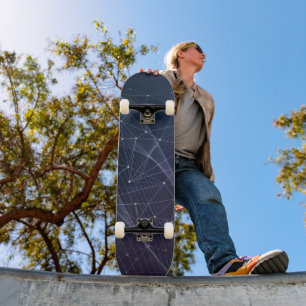 Abstraktes Wellenmuster Skateboard
