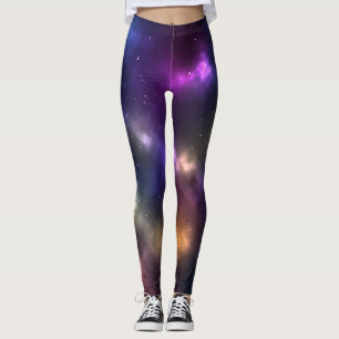 Abstraktes Weltraum-Konstellationsdesign Leggings