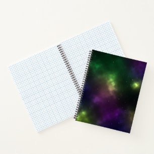 Abstraktes Weltraum-Sternbild-Design Notizbuch
