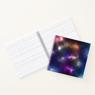 Abstraktes Weltraum-Sternbild-Design Notizbuch