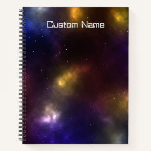Abstraktes Weltraum-Sternbild-Design Notizbuch